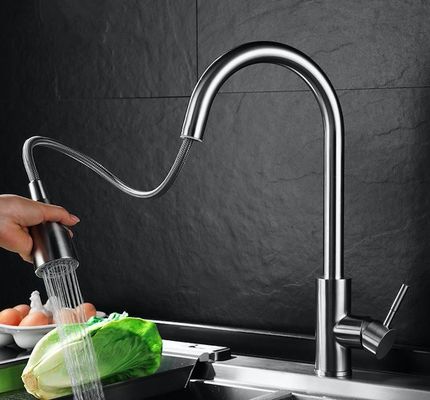 Rubinetto della cucina di acciaio inossidabile di logo 304 del laser mai non corrodere mai per deformare