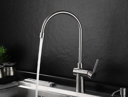Rubinetto singolo di disegno di superficie su misura del bacino del foro di Logo Single Cold Basin Tap