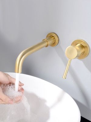 Sporcizia del rubinetto della cucina celata oro di acciaio inossidabile dell'OEM resistente
