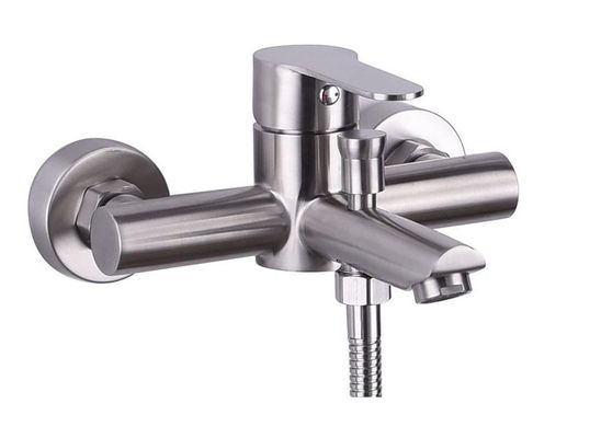 Contemporaneo d'argento del rubinetto del bagno di Luster Stainless Steel Hot Cold