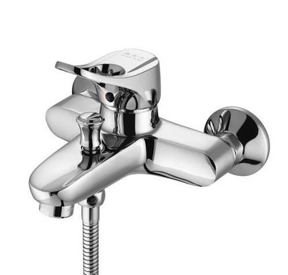 Rubinetto da bagno in acciaio inossidabile a disco in ceramica con portata del becco da 5,5 pollici