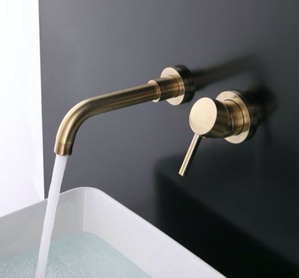 L'oro moderno ha spazzolato il rubinetto celato di acciaio inossidabile facile da pulire